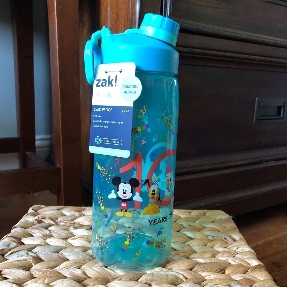 Zak! Teal 100 years of Disney water bottle 25oz.